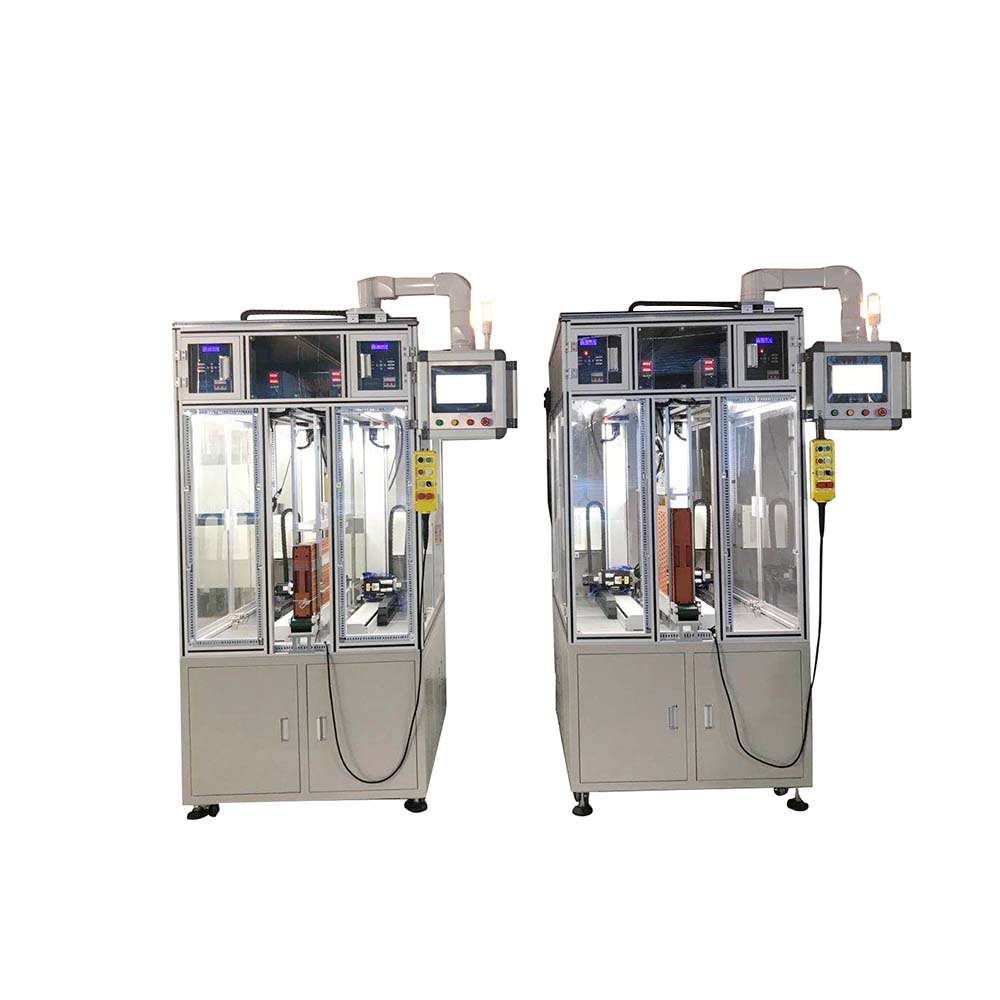 เครื่องเชื่อมจุดควบคุมเชิงตัวเลขสองด้านอัตโนมัติสำหรับชุดแบตเตอรี่รถยนต์ไฟฟ้า