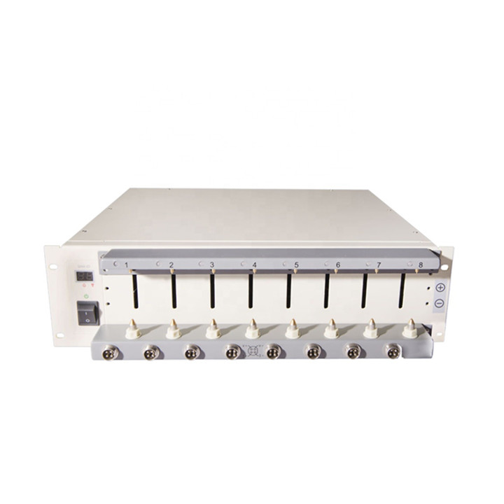 เครื่องวิเคราะห์เครื่องทดสอบแบตเตอรี่ 8 ช่อง 5V6A สำหรับแบตเตอรี่โพลิเมอร์แบบเซลล์ซอง
