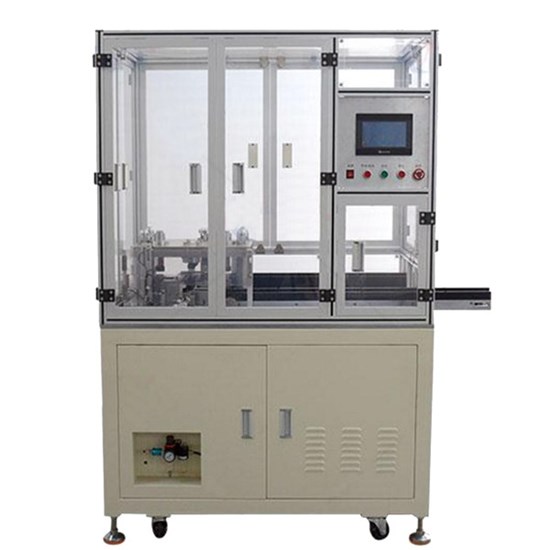 เครื่องจีบปลอกแบตเตอรี่ทรงกระบอกอัตโนมัติสำหรับซีลปลอกเซลล์ 18650 26650 32650 21700 32650