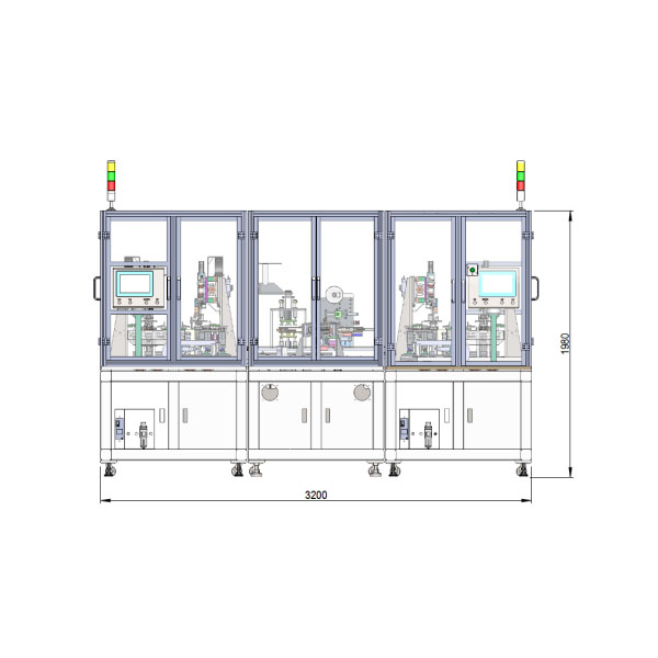 เครื่องซ้อน Z-Fold แบบอัตโนมัติ 150 สถานีคู่สำหรับเซลล์ลิเธียมแบบปริซึม