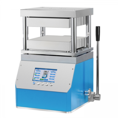 เครื่องรีดร้อนแบบใช้มือแบบบูรณาการ 15T 300C 500C พร้อมแผ่นทำความร้อนคู่ขนาด 300X300 มม.