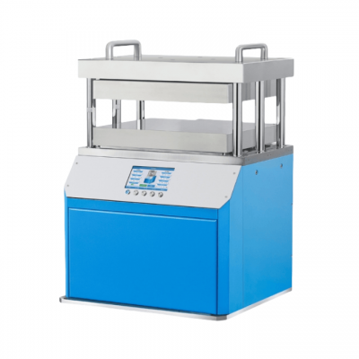 เครื่องรีดความร้อนแบบรวม 50T 300C สำหรับห้องปฏิบัติการ พร้อมแผ่นความร้อนคู่ขนาด 500×500 มม.