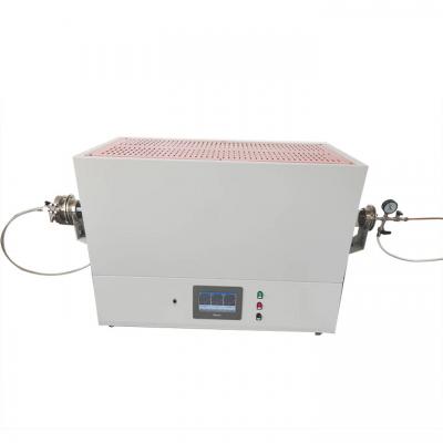 เตาเผาท่ออุณหภูมิสูง 3 โซน 1400C พร้อมท่ออะลูมินาและอุปกรณ์ความปลอดภัยไฮโดรเจน