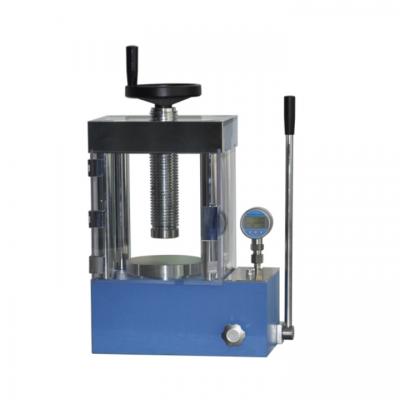 แท่นกดแท็บเล็ตแบบดิจิตอลพร้อมจอแสดงผลแบบแมนนวล 60T พร้อมฝาครอบนิรภัย