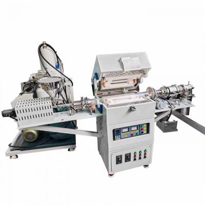 เตาเผาแบบหลอดเอียงหมุนสุญญากาศ 1200C พร้อมโซนอุณหภูมิเดียว