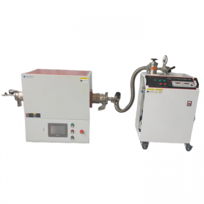 เตาไฟฟ้าหลอดสุญญากาศอุณหภูมิสูง 1800C 0.001Mbar พร้อมเครื่องทำน้ำเย็น