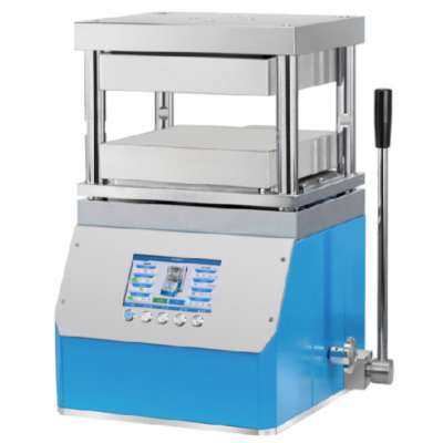 เครื่องรีดร้อนแบบแผ่นแบนคู่ขนาด 300 x 300 มม. พร้อมระบบทำความร้อนแบบแมนนวล