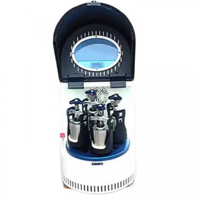 เครื่องบดลูกเหล็กแบบแนวตั้งขนาดเล็กสำหรับห้องปฏิบัติการ พร้อมถังบดลูกเหล็กสุญญากาศแบบเลือกได้