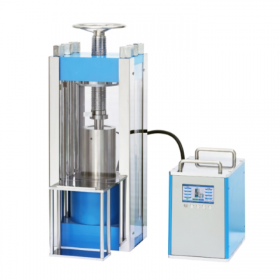 เครื่องอัดไอโซสแตติกเย็นไฟฟ้า Lab 300Mpa 100T พร้อมแผ่นป้องกันเหล็ก